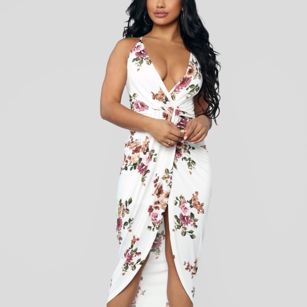 Flourishing Beauty Floral Midi Dress